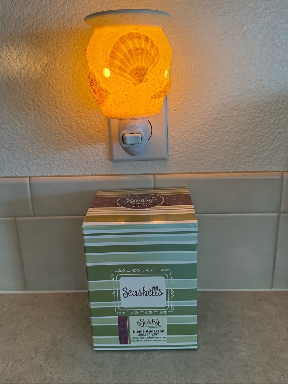 🐚 Scentsy Seashells Plug-In Warmer – NEW in Box – Retired